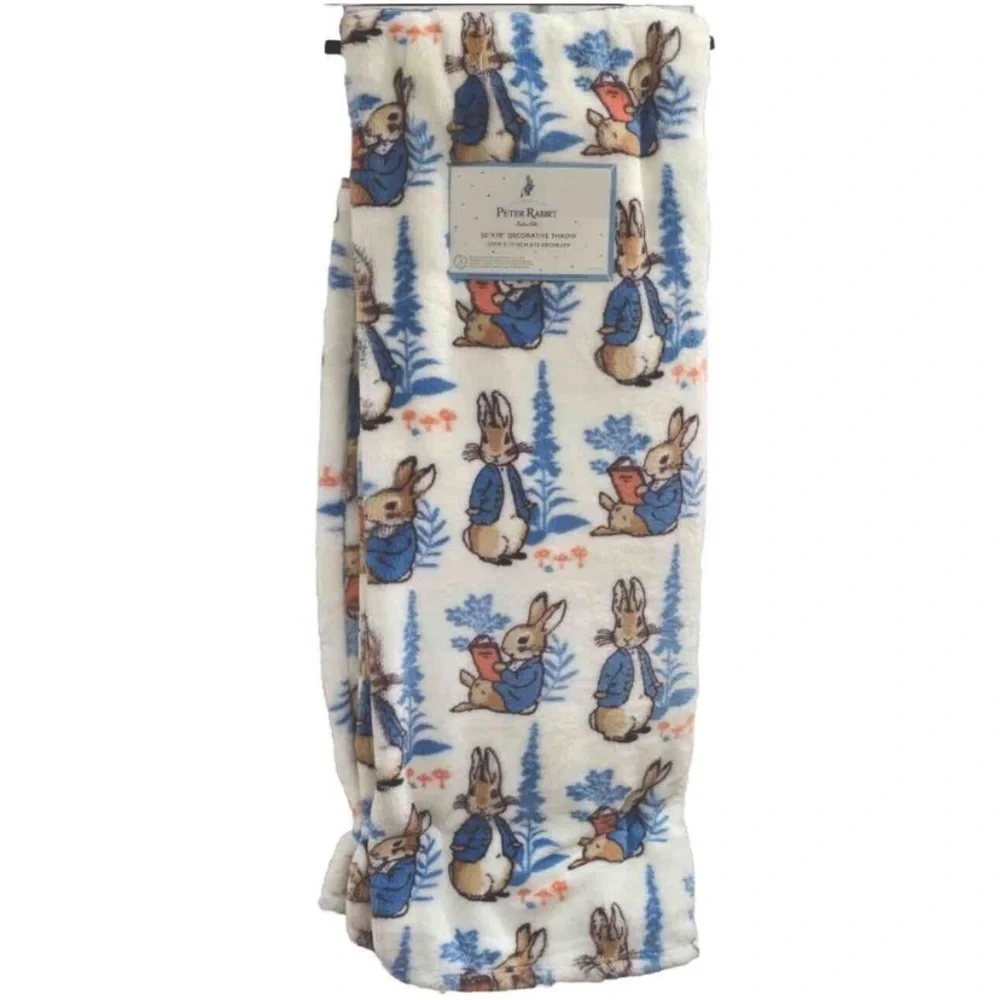 BNWT Beatrix Potters Peter Rabbit Easter Blanket Throw